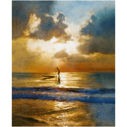 Early Morning Paddle Boarder