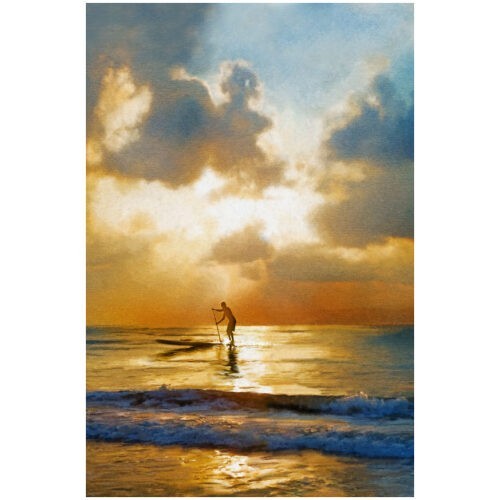 Early Morning Paddle Boarder